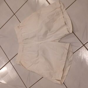 4/$60 Reebok White Cotton Athletic Shorts - Size Large